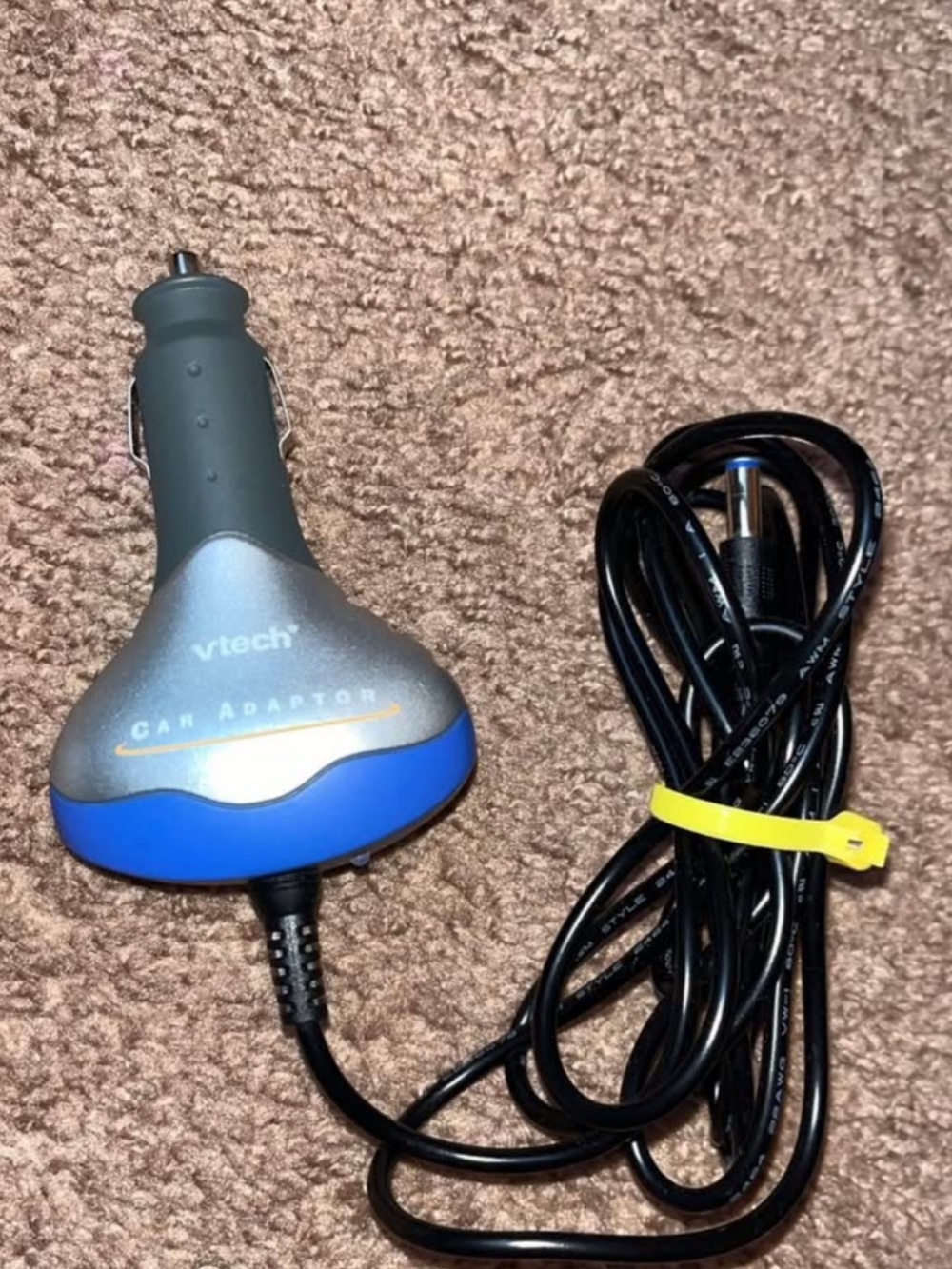 VTech Blue and Gray Car Adapter - Power Cable for Electronics
